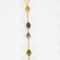 Long collier en or jaune et pierres fines de couleurs