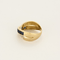 Bague 53 Bague en or jaune saphir et diamants 58 Facettes DV27904-3