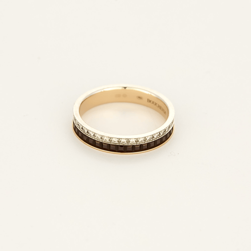 Bague 56 BOUCHERON - Quatre - Alliance en or rose, or gris et diamants 58 Facettes DV0386-3-56-3