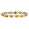 Bracelet Bracelet en or jaune et saphirs orange 58 Facettes DV21912-3