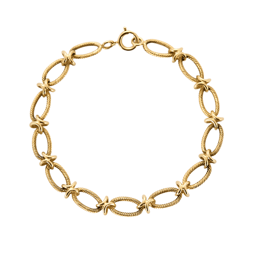 Bracelet Elegant Bracelet en or jaune à maille torsadée 58 Facettes DV18596-6
