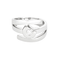 Bague 53,5 Bague moderniste en or blanc à motif géométrique et diamant 58 Facettes DV27446-2-535-5