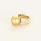 Bague 52 Bague en or jaune, or gris, diamants et perle de culture Gold 58 Facettes DV11015-1-52-1