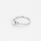Bague 53 Bague solitaire en platine, diamant 0.35 carat épaulé de diamants plus petits 58 Facettes DDV4648-9-53-2