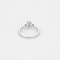 Bague 53 Bague solitaire en platine, diamant 0.35 carat épaulé de diamants plus petits 58 Facettes DDV4648-9-53-2