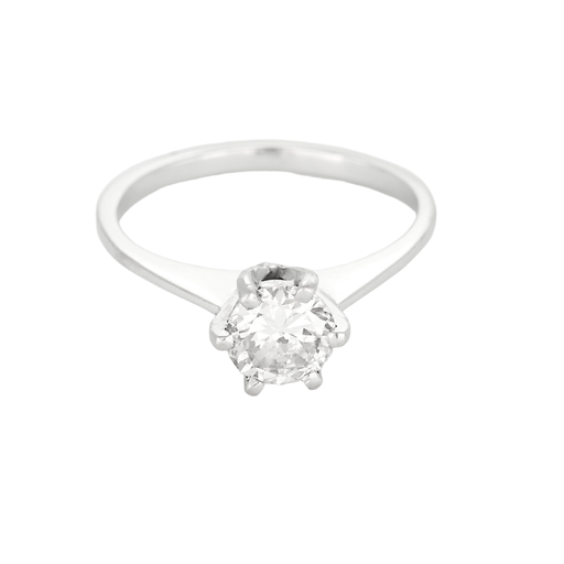 Bague 48.5 Bague solitaire en or gris et diamant 0.70 carat environ. 58 Facettes DV27961-3