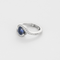 Bague 47,5 Bague en or gris, saphir et diamants 58 Facettes DV27208-1-475-5