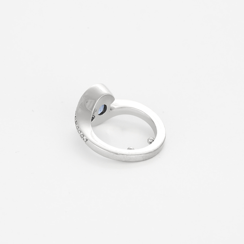 Bague 47,5 Bague en or gris, saphir et diamants 58 Facettes DV27208-1-475-5
