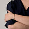 Bracelet Attribué à STERN - Bracelet en or gris, émeraudes et diamants 58 Facettes DV29011-1