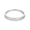 Bague 55 Demie alliance en or gris et diamants 58 Facettes DV28844-1