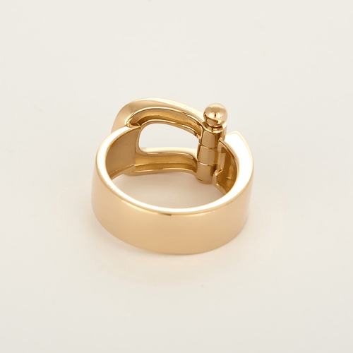 Bague 54 FRED Force 10 Grand Modèle - Bague en or rose et diamants blancs. 58 Facettes DV12787-14