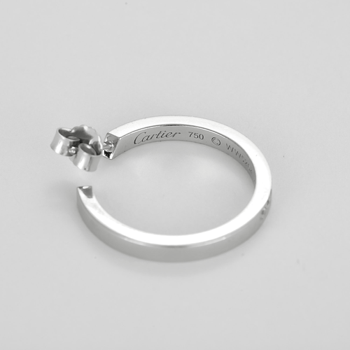Boucles d'oreilles Cartier - Boucles d'oreilles en or gris et diamants 58 Facettes DV28562-2
