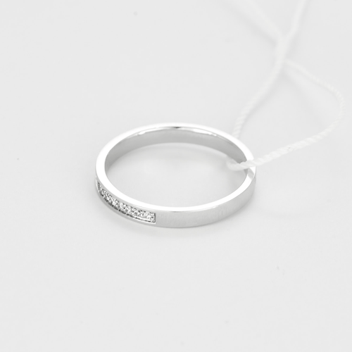 Bague 55 Mauboussin - Parce que je t'Adore - Alliance en or gris et diamants 58 Facettes DV28977-1