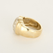 Bague Bague en or jaune, or gris à motif de godrons et diamants 58 Facettes DV27468-44-54-3