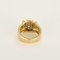 Bague Bague en or jaune, or gris à motif de godrons et diamants 58 Facettes DV27468-44-54-3