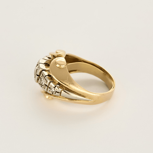 Bague 57 Bague en or rose, or gris, diamants en chute 58 Facettes DV27468-36-57-3