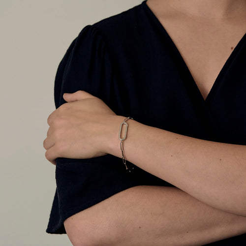 Bracelet DINH VAN - Maillon - Bracelet en or gris. 58 Facettes DV18596-4