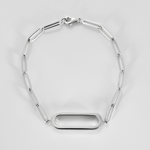 Bracelet DINH VAN - Maillon - Bracelet en or gris. 58 Facettes DV18596-4