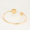 Bracelet BVLGARI - Bvlgari Bvlgari - Bracelet jonc ouvert en or jaune, onyx et diamants 58 Facettes DV27778-1