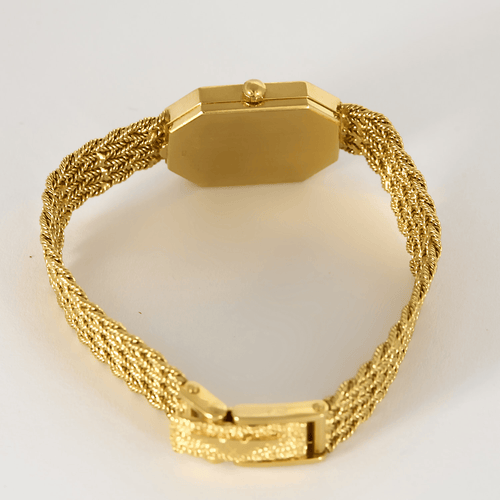 Montre Longines - Montre en or jaune et diamants à boitier octogonal à mouvement quartz 58 Facettes DV27468-6