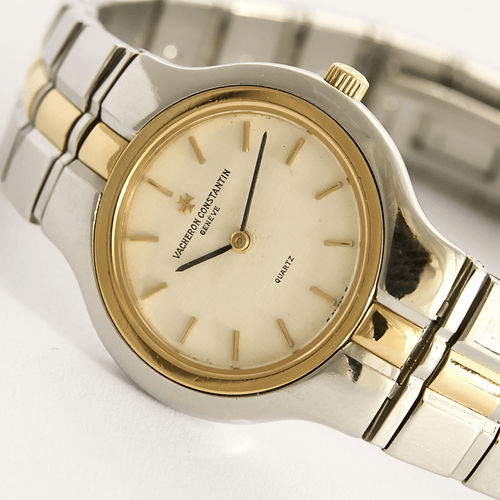Montre VACHERON CONSTANTIN - Phidias - Montre en acier et plaqué or à boitier rond et à mouvement quartz 58 Facettes DV11451-23