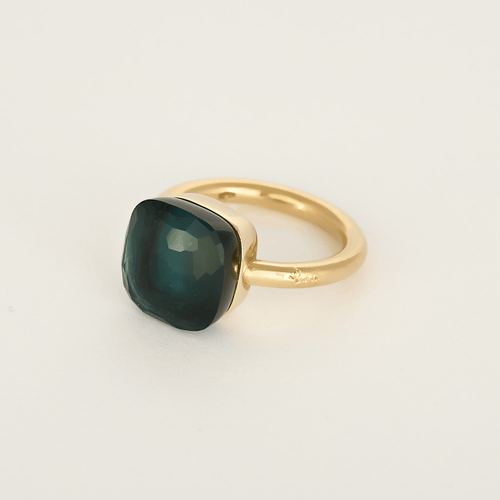 Bague 51 pomellato Bague Nudo en Or rose 18k Topaze bleue 58 Facettes DV31021-1