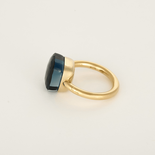 Bague 51 pomellato Bague Nudo en Or rose 18k Topaze bleue 58 Facettes DV31021-1