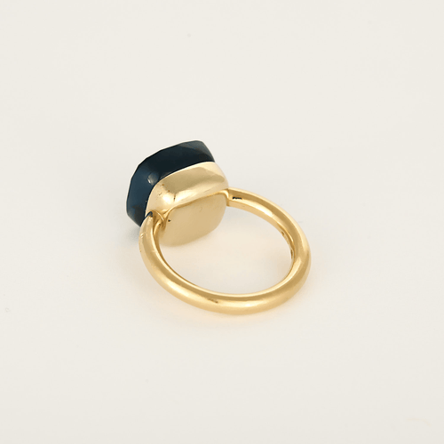 Bague 51 pomellato Bague Nudo en Or rose 18k Topaze bleue 58 Facettes DV31021-1