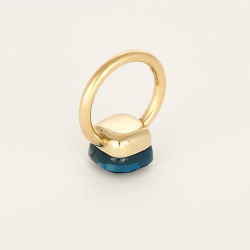 Bague 51 pomellato Bague Nudo en Or rose 18k Topaze bleue 58 Facettes DV31021-1