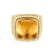 Bague 54 Fred Paris - Pain de Sucre - Moyen modèle - Bagueen or jaune et citrine 58 Facettes DV31019-1