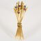 Broche Broche « Épis de Blés » en or jaune, rubis et saphirs 58 Facettes DV31009-3
