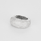 Paire de larges anneaux d'oreilles en or gris et diamants 58 Facettes DV27418-1