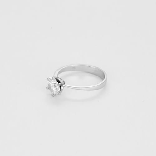 Bague Bague solitaire en or blanc et diamants 58 Facettes DV0118-3-525-3