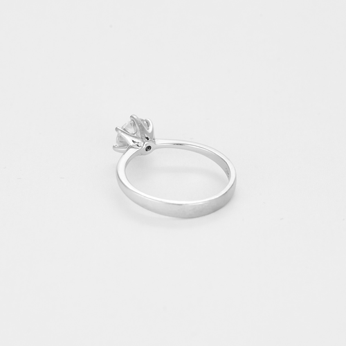Bague Bague solitaire en or blanc et diamants 58 Facettes DV0118-3-525-3