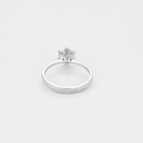 Bague Bague solitaire en or blanc et diamants 58 Facettes DV0118-3-525-3