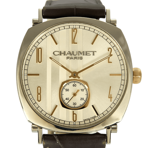 Montre CHAUMET - DANDY - Montre en acier, acier doré à boitier tonneau et à mouvement mécanique 58 Facettes DV27973-1