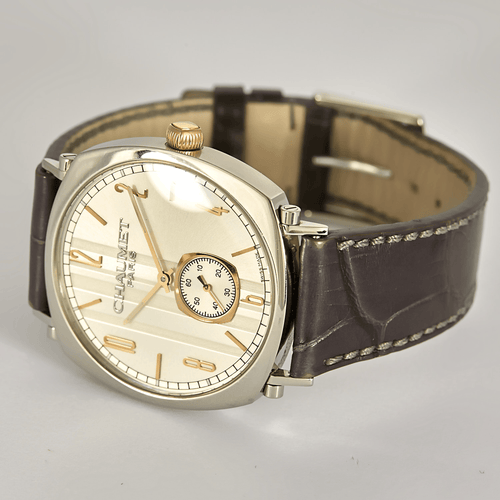 Montre CHAUMET - DANDY - Montre en acier, acier doré à boitier tonneau et à mouvement mécanique 58 Facettes DV27973-1
