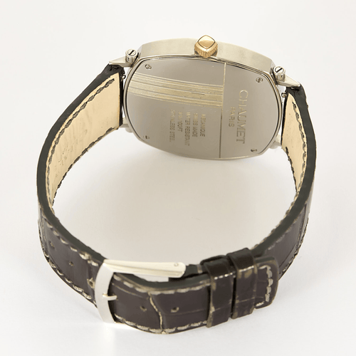 Montre CHAUMET - DANDY - Montre en acier, acier doré à boitier tonneau et à mouvement mécanique 58 Facettes DV27973-1