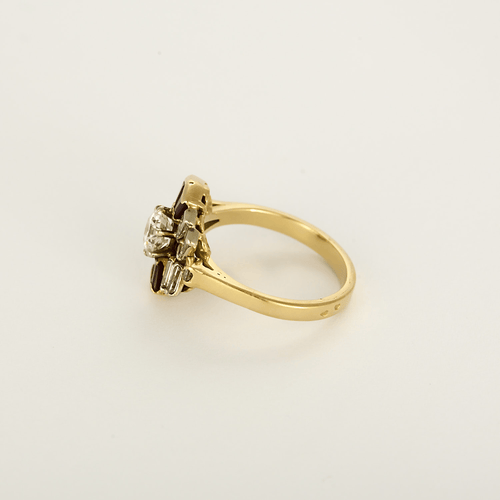 Bague 57 Bague en Or jaune 18k Diamant 58 Facettes DV31054-1