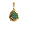 Pendentif Pendentif en or jaune, opale à fond noir et petits diamants 58 Facettes DV28167-1