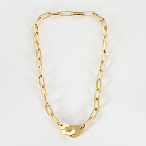 Collier DINH VAN - Menottes R15 - Modèle XL - Collier en or jaune 58 Facettes DV27580-1