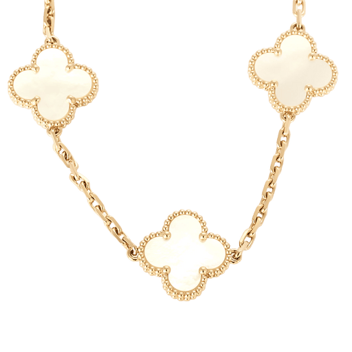 Van Cleef & Arpels - Vintage Alhambra - Sautoir 20 motifs or rose et nacre. 58 Facettes DV0967-7