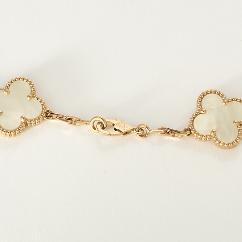 Van Cleef & Arpels - Vintage Alhambra - Sautoir 20 motifs or rose et nacre. 58 Facettes DV0967-7