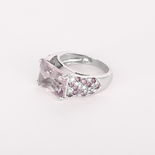Bague 50 MAUBOUSSIN – Ma princesse d’amour – Bague en or gris, améthyste et diamants. 58 Facettes DV31009-2