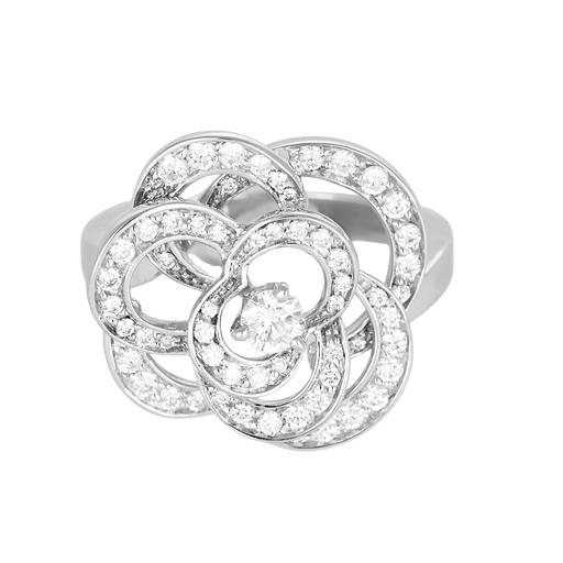 Bague 53 Bague en Or blanc 18k Diamant 58 Facettes DV31182-1