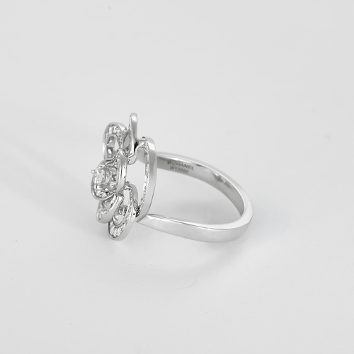 Bague 53 Bague en Or blanc 18k Diamant 58 Facettes DV31182-1