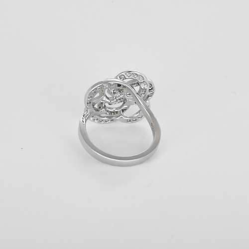 Bague 53 Bague en Or blanc 18k Diamant 58 Facettes DV31182-1