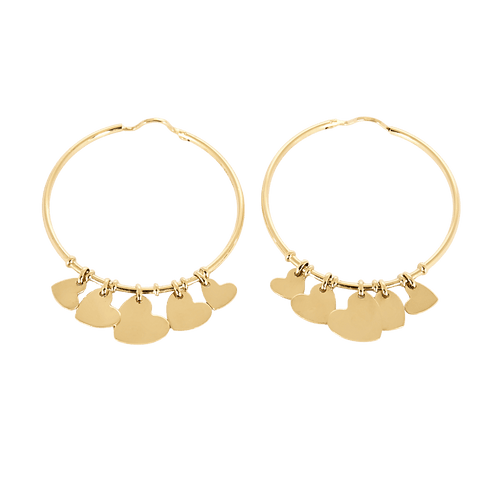Boucles d'oreilles Dior - Coeurs Légers - Boucles d'oreilles or jaune 58 Facettes DV28077-8