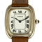 Montre Cartier, montre Gondole en or blanc et bracelet cuir 58 Facettes DV28812-3