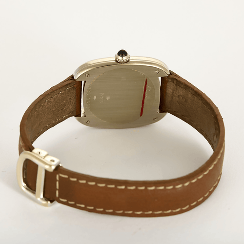 Montre Cartier, montre Gondole en or blanc et bracelet cuir 58 Facettes DV28812-3